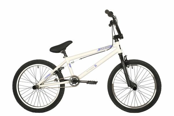Велосипед BMX STINGER 20" GRAFFITI (2021) белый, сталь, размер 10"