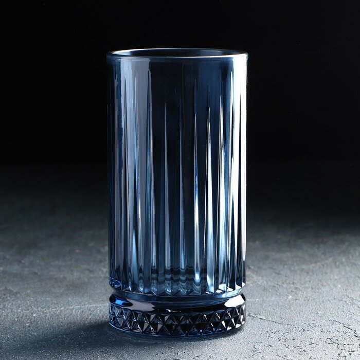 фото Стакан стеклянный Elysia, 450 мл, цвет синий