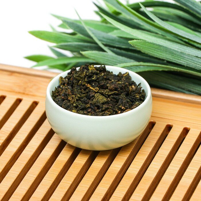Китайский зеленый чай "Улун виноградный", 50 г - фотография № 3