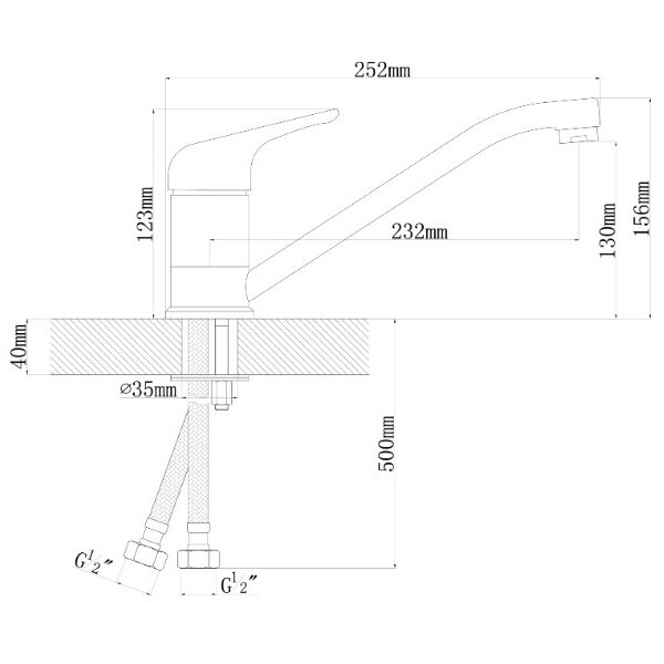 Смеситель Dr.Gans Нота дюна для кухни - фото №2