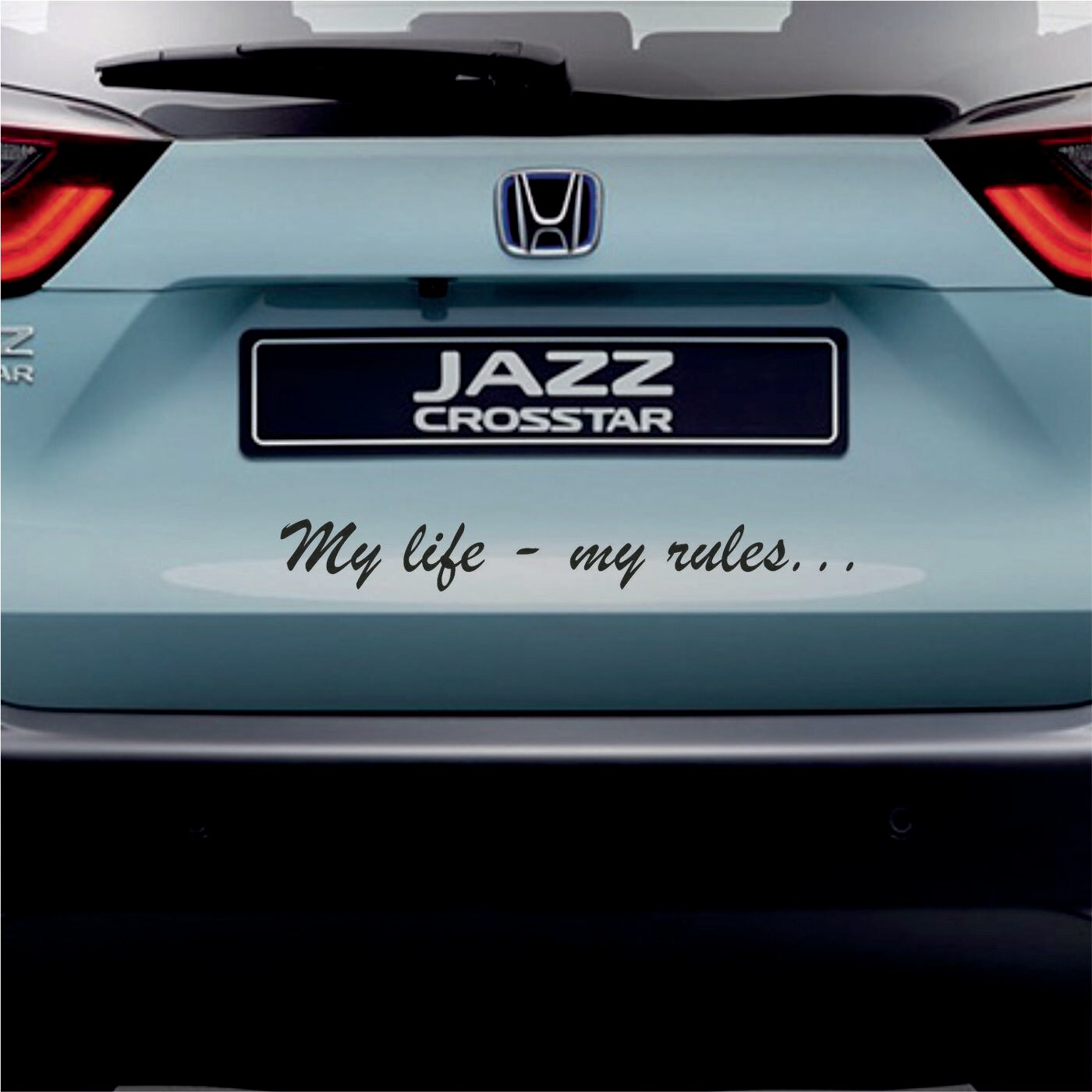 Наклейка на авто "My life-my rules"