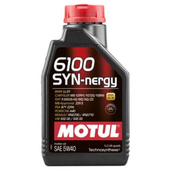 Синтетическое моторное масло Motul 6100 SYN-nergy 5W-40