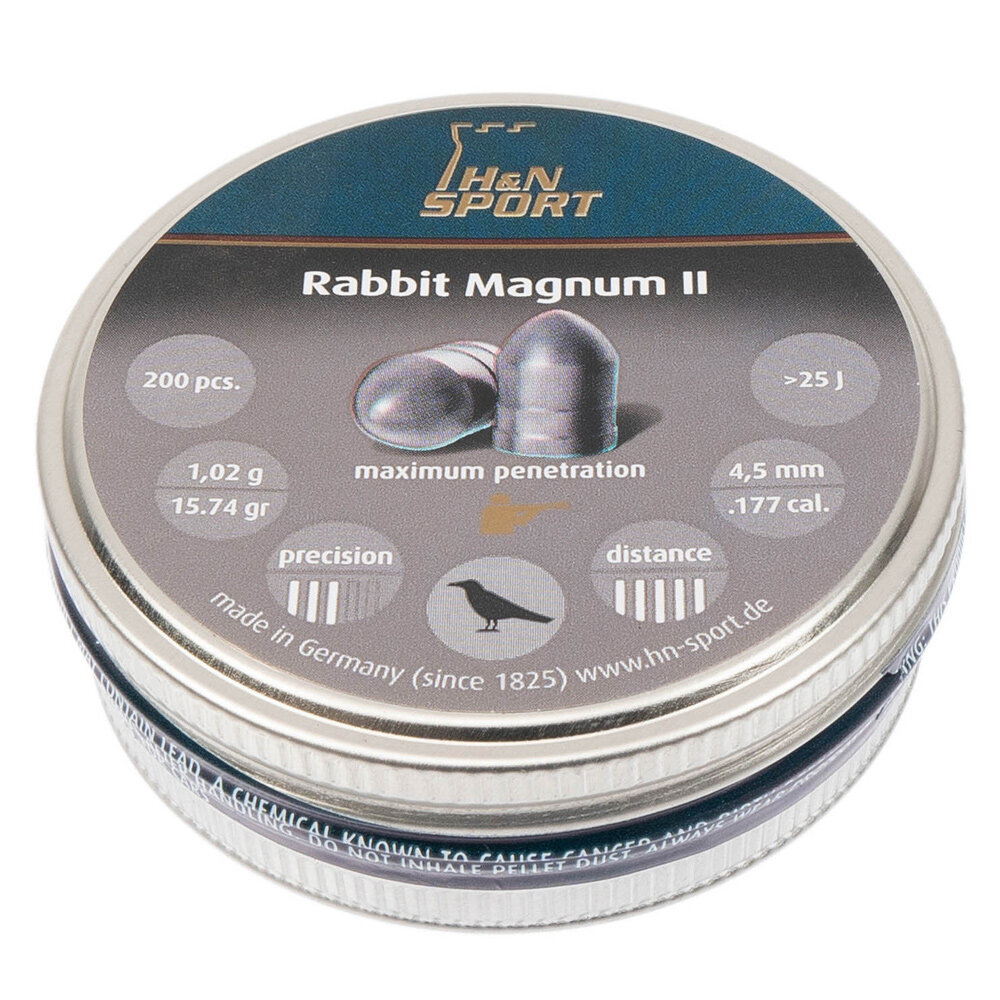 Пули для пневматики H&N Rabbit Magnum II 4,5мм 1,02гр. (200шт)