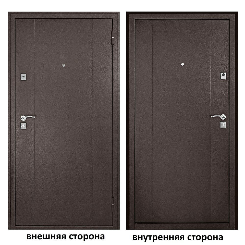 фото Дверь входная Форпост 72 правая медный антик - медный антик 960х2050 мм