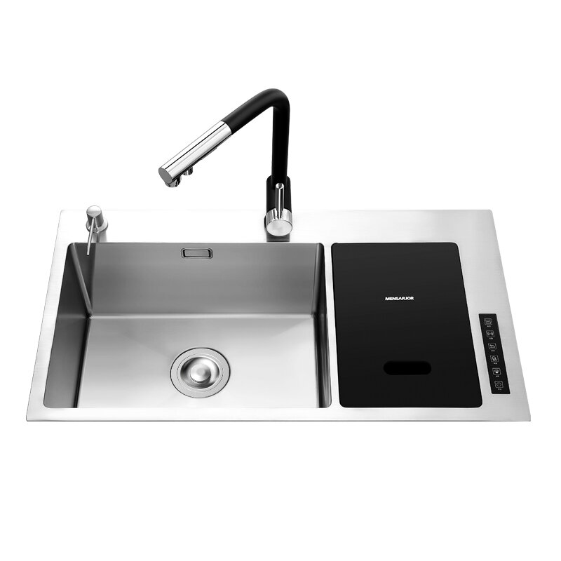 Умная кухонная мойка с ультразвуковой технологией мытья Mensarjor Kitchen Sink With Smart Washing Machine (JBS2T-M1Pro) (без смесителя) - фотография № 1