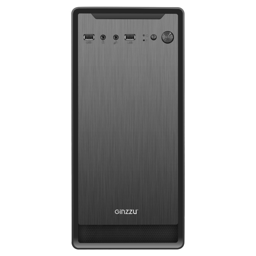 Корпус Ginzzu B190 2 х USB 2.0,AU (450W 12 см)