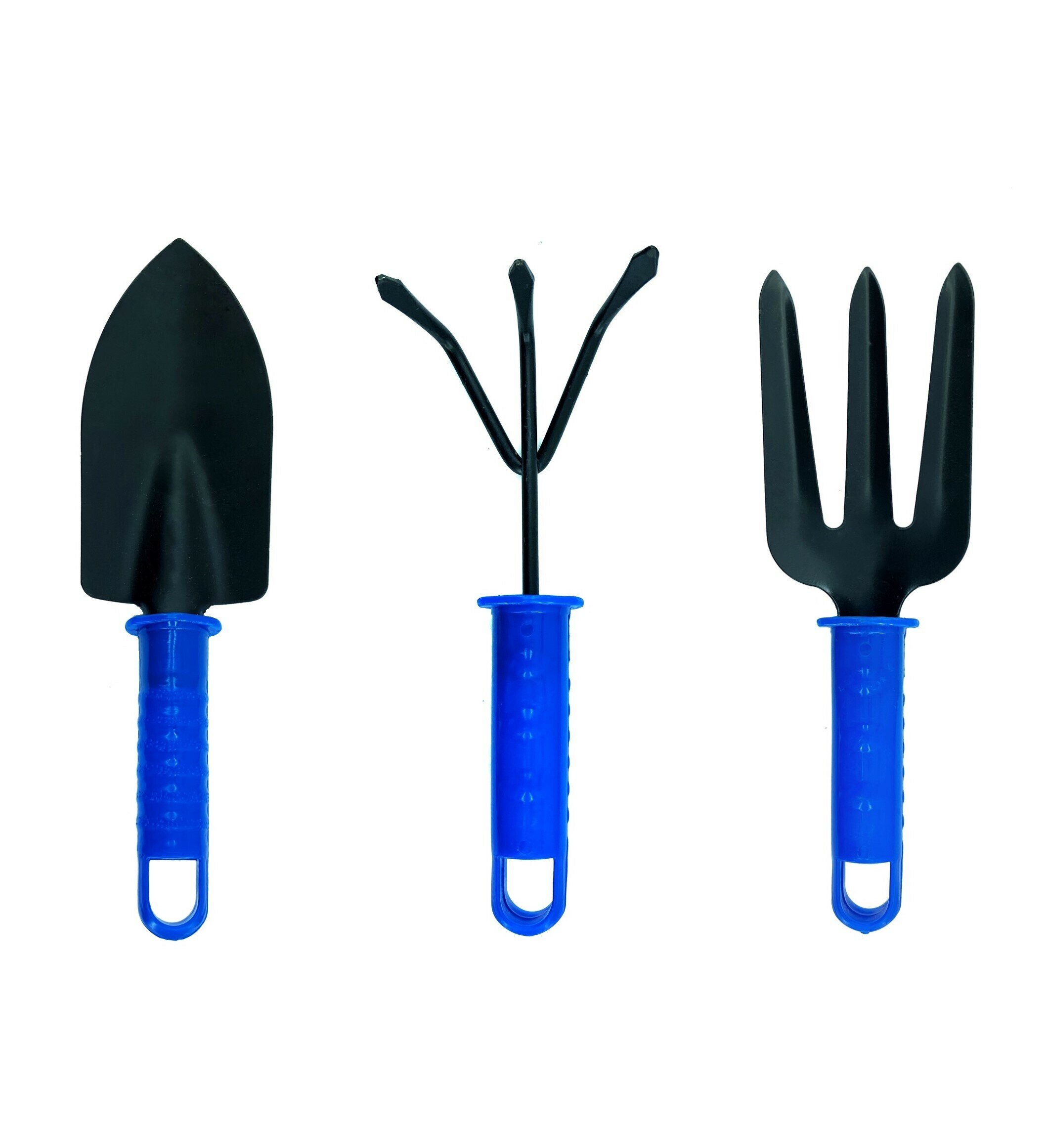 Набор садовых инструментов 3 предмета: совок вилка рыхлитель / Набор посадочного инструмента