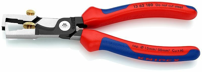 StriX стриппер-кабелерез 2-в-1 180 мм фосфатированные 2-комп ручки Knipex