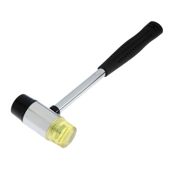 фото Молоток рихтовочный тундра, металлическая обрезиненная рукоятка, бойки 35 мм, 300 г (1шт.)