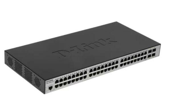 DGS-3000-52X/B2A Управляемый L2 коммутатор с 48 портами 10/100/1000Base-T и 4 портами 10GBase-X SFP+, RTL {3}, (451805)