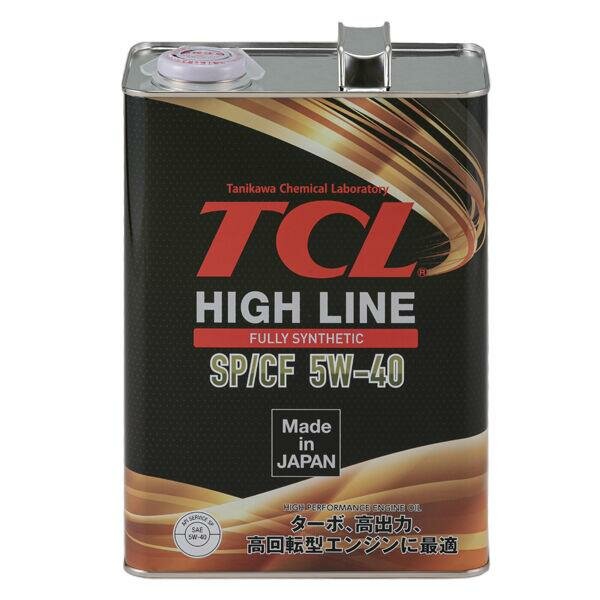 Масло моторное TCL High Line, Fully Synth, SP/CF, 5W40, 4л H0040540SP