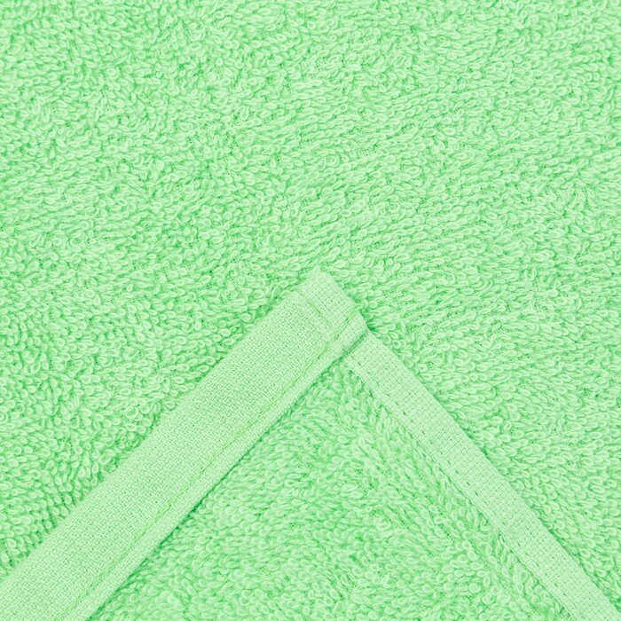 ДМ-люкс Полотенце махровое Plait 50х90 см, цвет зелёный - фотография № 3