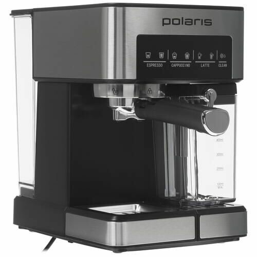 Кофеварка рожковая Polaris PCM 1541E серый - фотография № 1
