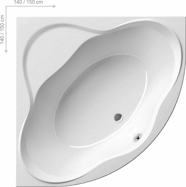New Day 150х150см, акриловая ванна, угловая симметричная, белая, арт. C661000000, Ravak