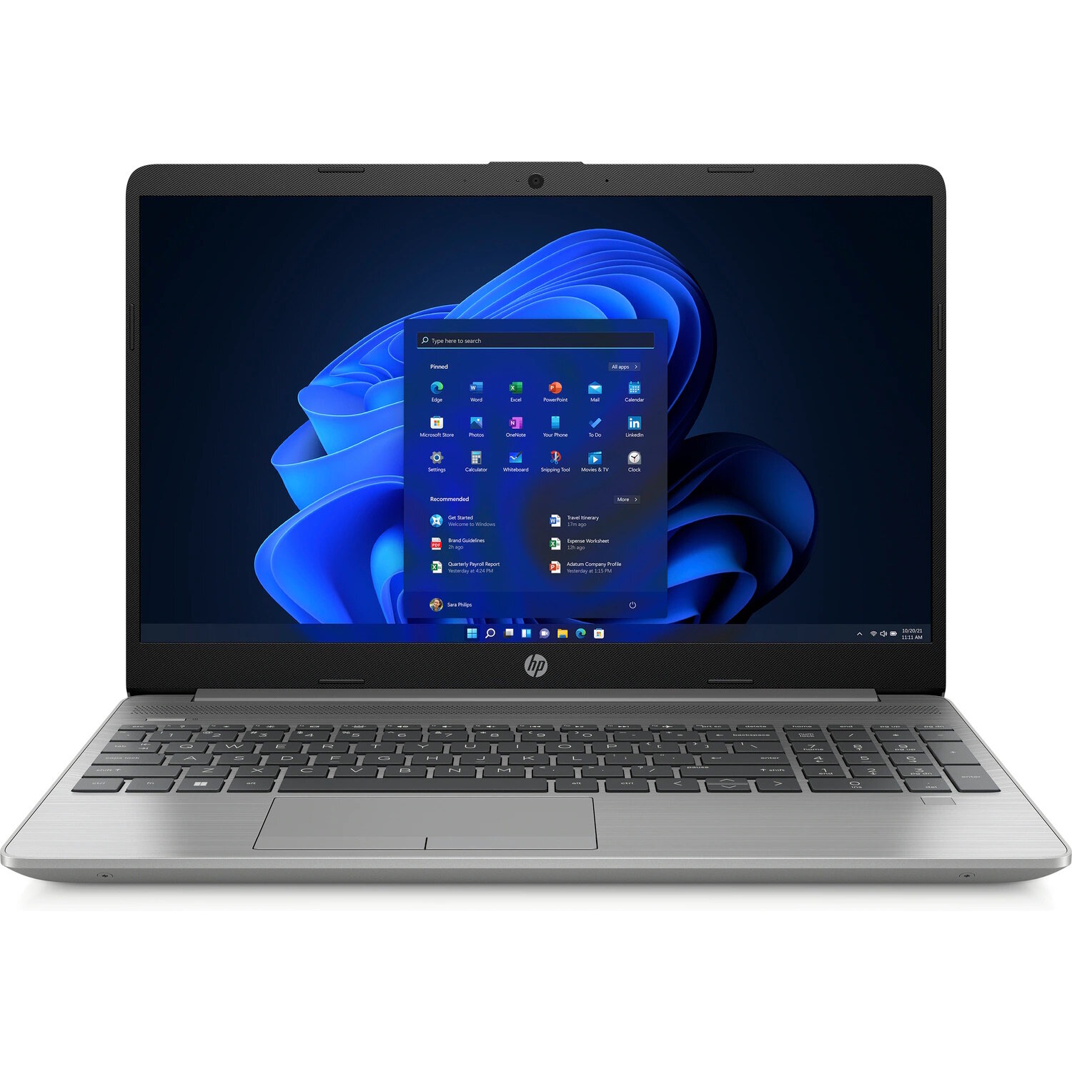 Ноутбук HP 250 G8, 15.6" (1920x1080) IPS/Intel Core i3-1115G4/8ГБ DDR4/256ГБ SSD/UHD Graphics/Windows 11 Home, серебристый [59U08EA]