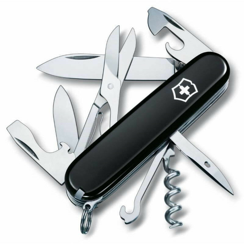 Victorinox швейцарский перочинный нож Climber 91мм 14 функций черный (1.3703.3)