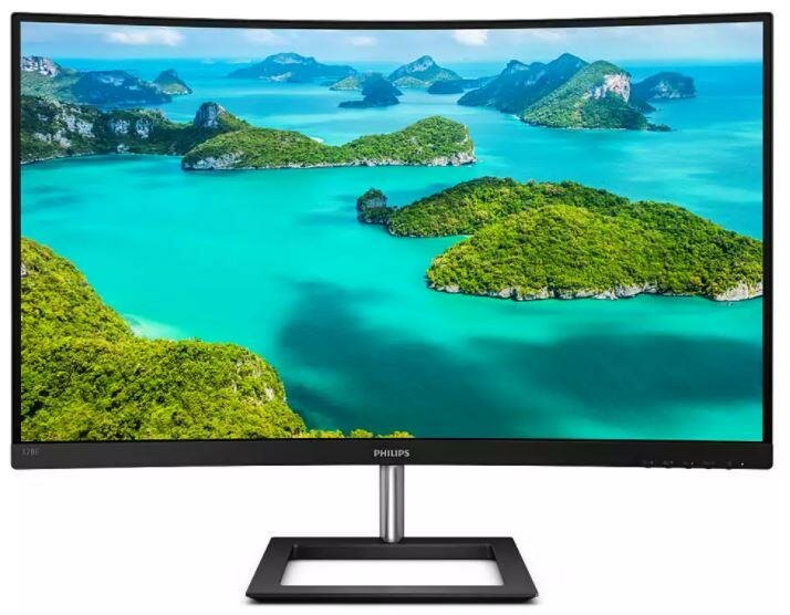 ЖК монитор PHILIPS 328E1CA 31.5" 4K/Curved Panel VA 3840x2160 16:9 60Hz Matte 4 мс Колонки Наклон Цвет черный 328E1CA