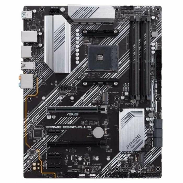 Материнская плата ASUS PRIME B550-PLUS, Socket AM4, B550, 4*DDR4, HDMI+DP, CrossFireX, SATA3 + RAID, Audio, Gb LAN, USB 3.2*8, USB 2.0*6, COM*1 header (w/o cable), ATX ; 90MB14U0-M0EAY0