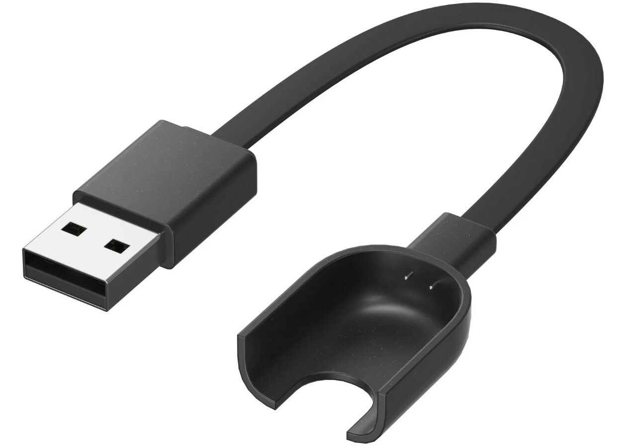 USB кабель для Xiaomi Mi Band 2, черный