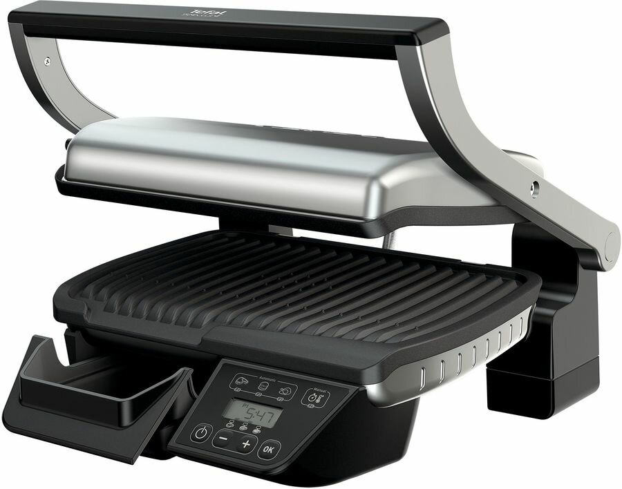 Электрогриль Tefal Optigrill GC740B30 2000Вт черный/серебристый (плохая упаковка)