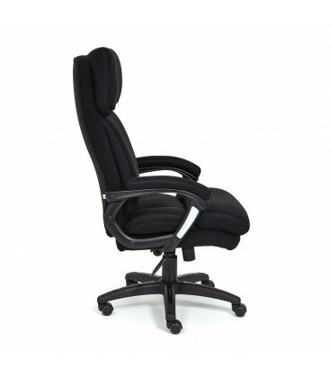Кресло офисное DUKE флок / ткань, черный - фотография № 3