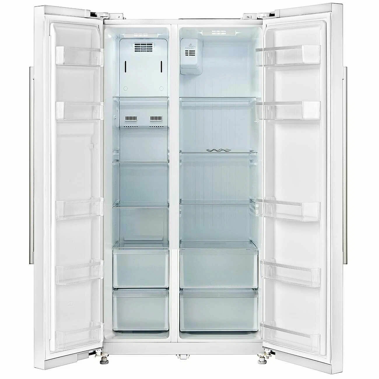 Холодильник MIDEA MRS 518 SNW1 Белое стекло Side by Side - фотография № 3