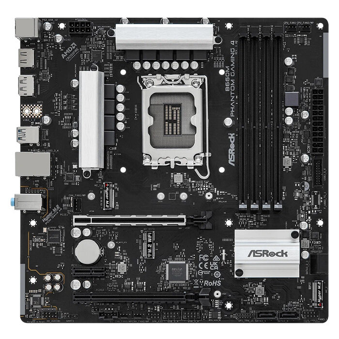 ASROCK B660M PHANTOM GAMING 4, LGA1700, B660, DDR4, mATX, DP/HDMI