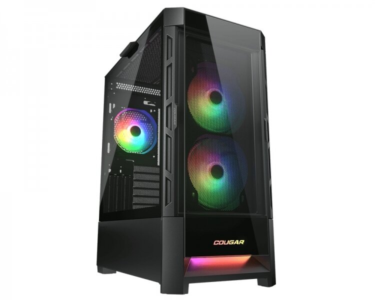 Корпус COUGAR Duoface RGB, ATX, без БП, черный