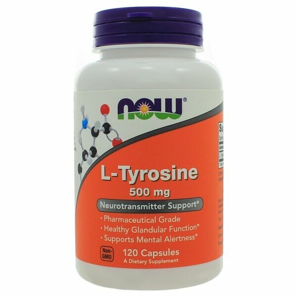 Now Foods L-Tyrosine Аминокислота 500 mg (120 капсул)