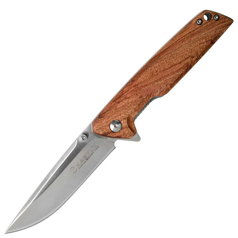 Boker Складной нож Magnum Straight Brother сталь 440A, рукоять дерево (01MB723)