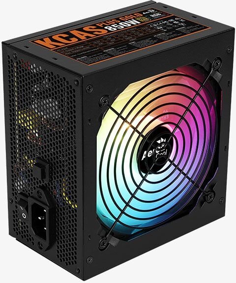 Блок питания AEROCOOL KCAS PLUS GOLD 850W ARGB, 850Вт, 120мм, черный, retail [acpg-kp85fec.11] - фото №7