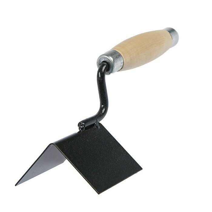 фото Кельма угловая тундра, внешняя, порошковая окраска, деревянная рукоятка, 60 х 60 х 80 мм