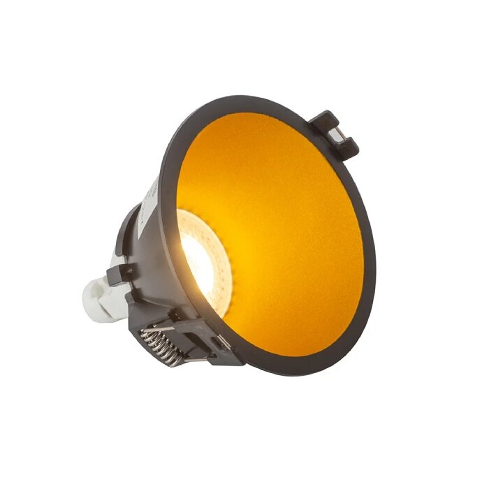 Светильник встраиваемый Denkirs DK3026 IP20, 10Вт, GU5.3, LED, черный, золотой, пластик - фотография № 3