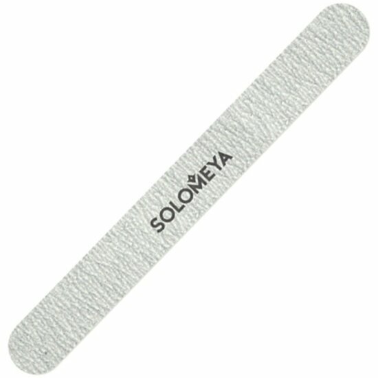 Пилка профессиональная для натуральных и искусственных ногтей Solomeya Silver Nail File, Серебро 180/240 (закругленная)