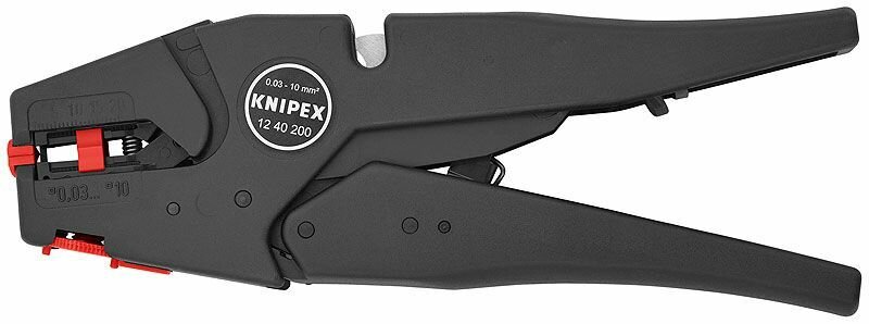 Стриппер автоматический со сменными ножами &#216 0.03-10 мм (AWG 32-7) 200 мм SB Knipex