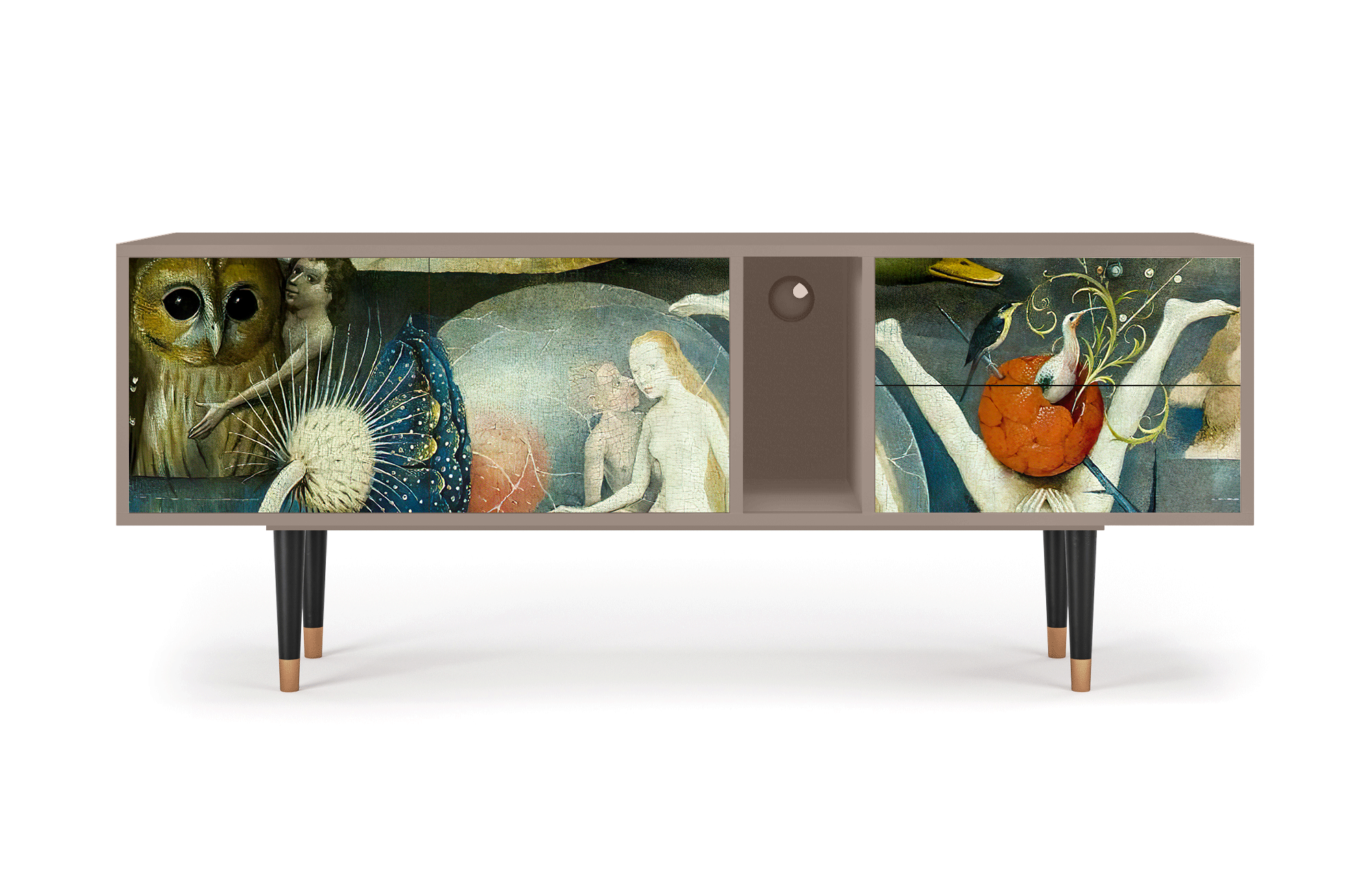 ТВ-Тумба - STORYZ - T1 The Garden Of by Hieronymus Bosch, 170 x 69 x 48 см, Бежевый - фотография № 2