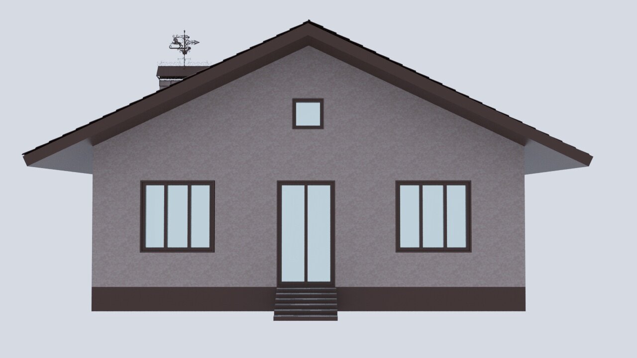 Проект одноэтажного дома SD-proekt (122,78 м2, 14,2*10,5 м, газобетон 400 мм, декоративная штукатурка) - фотография № 6