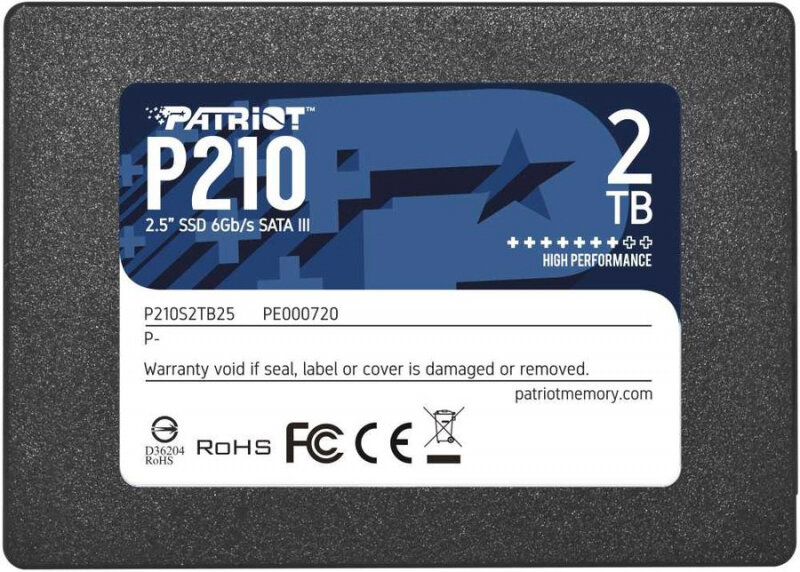 SSD накопитель Patriot P210 2TB (P210S2TB25)