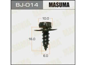 Саморез MASUMA 6x16мм, под ключ 10мм, набор 10шт BJ014