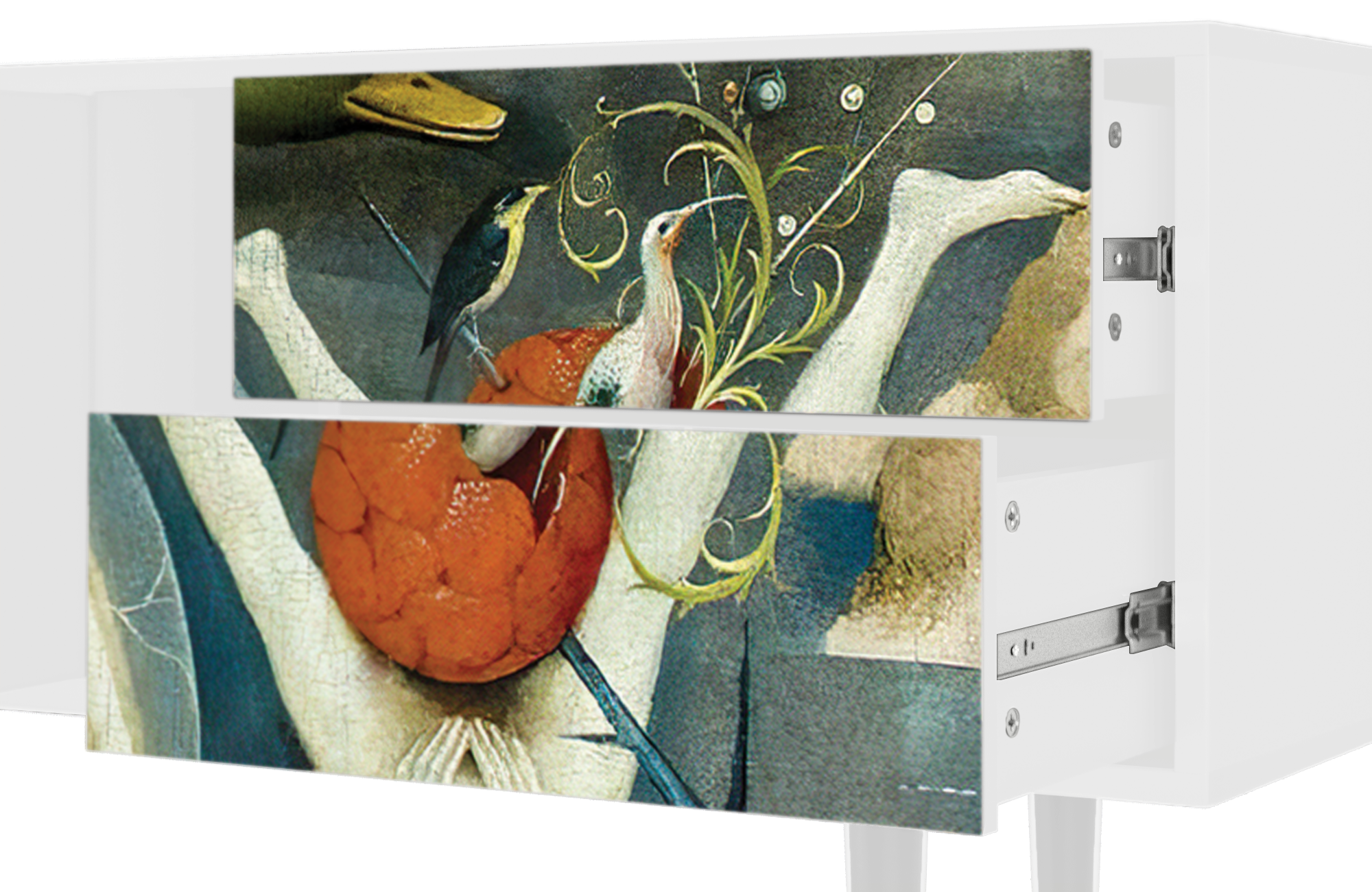 ТВ-Тумба - STORYZ - T1 The Garden Of by Hieronymus Bosch, 170 x 69 x 48 см, Белый - фотография № 5