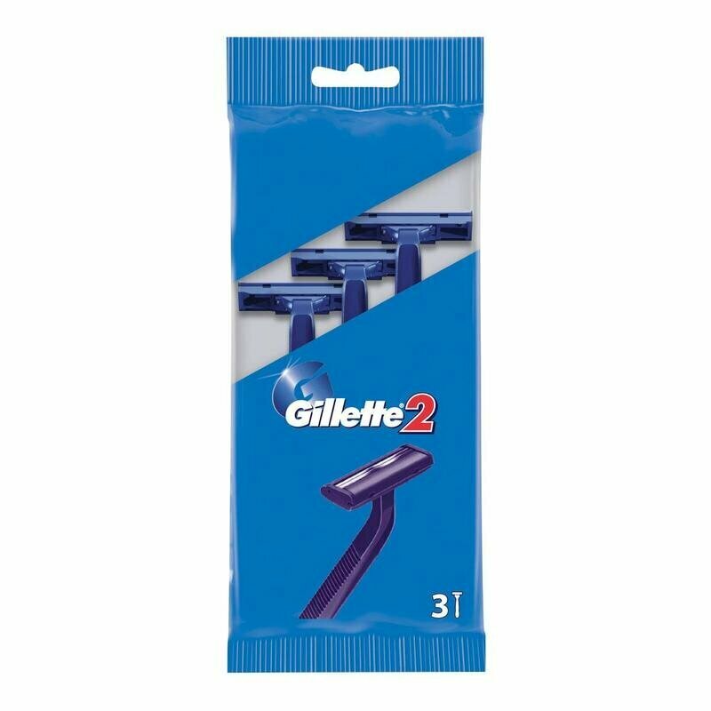 Бритва одноразовая Gillette 2 3 штуки в упаковке, 342842