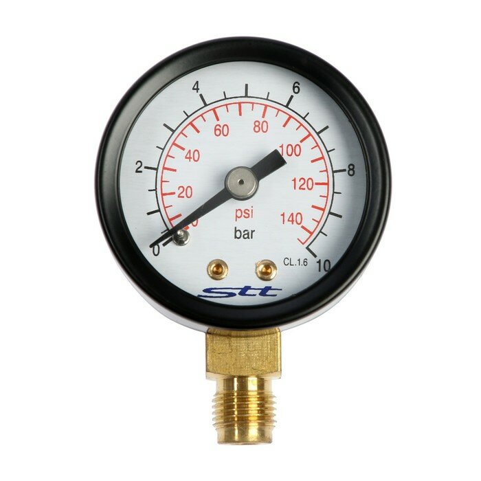 Манометр STT, радиальный, Дк 40 мм, наружная резьба 1/8", 10 бар - фотография № 2