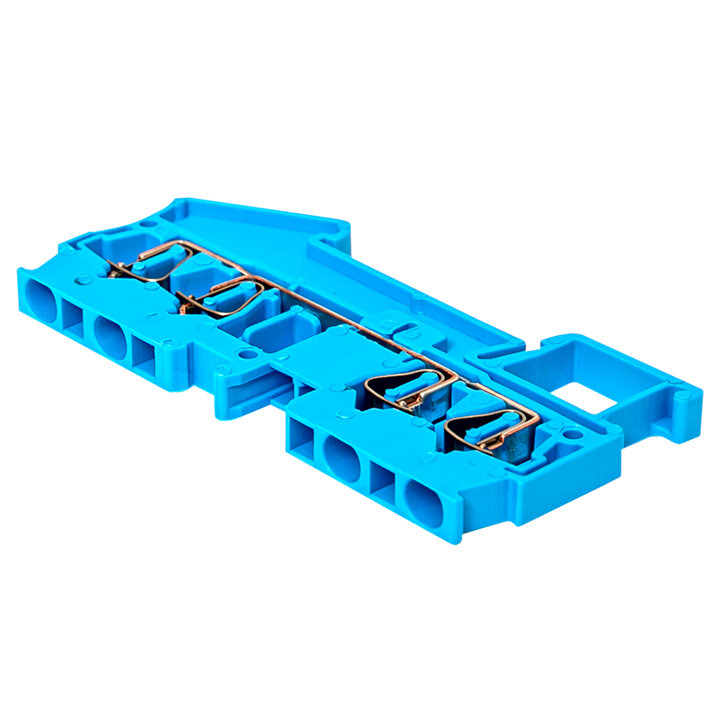 Колодка клеммная пружинная JXB-ST-2.5 31А 4 вывода синяя EKF PROxima - фотография № 3