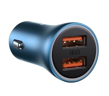 Автомобильная зарядка Baseus Golden Contactor Pro Dual Quick Charger Car Charger U+U 40W (CCJD-A0G, CCJD-A03) (blue)