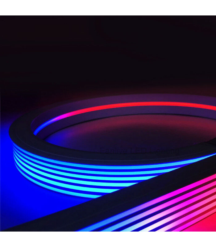 Гибкий неон, Цвет свечения RGB, Напряжение 12 В. Размер 30х20 мм, IP67. Катушка 5 метров - фотография № 4