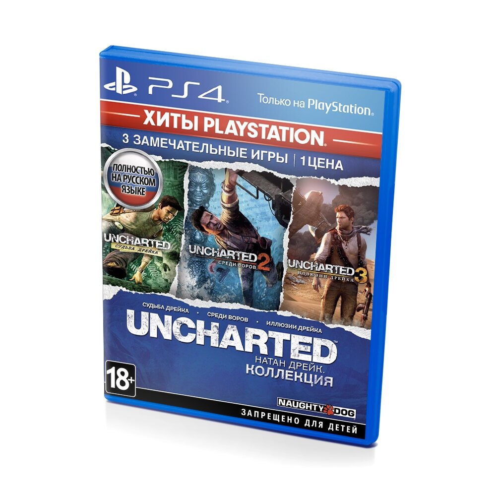 Uncharted Натан Дрейк. Коллекция Хиты Playstation (PS4/PS5) полностью на русском языке