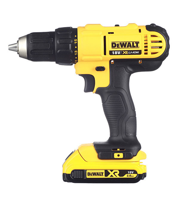 Дрель-шуруповерт аккумуляторная DeWalt DCD771D2 18В 2х2Ач Li-Ion