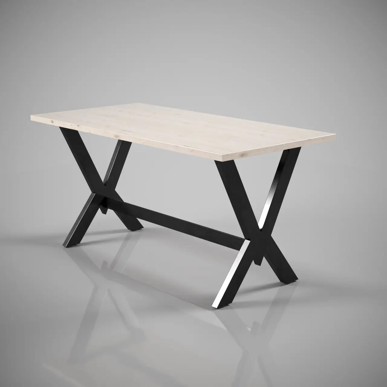 Обеденный стол в стиле Лофт Гамма малый 120 см - фотография № 2