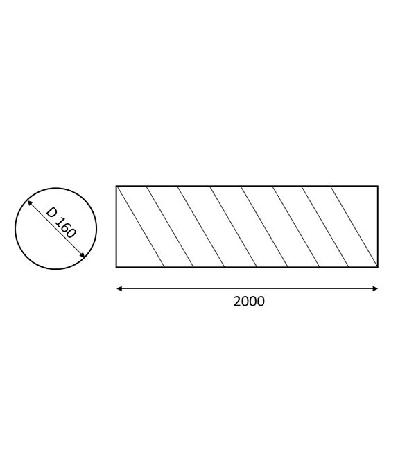 Воздуховод круглый оцинкованный d160 мм 2 м - фотография № 2