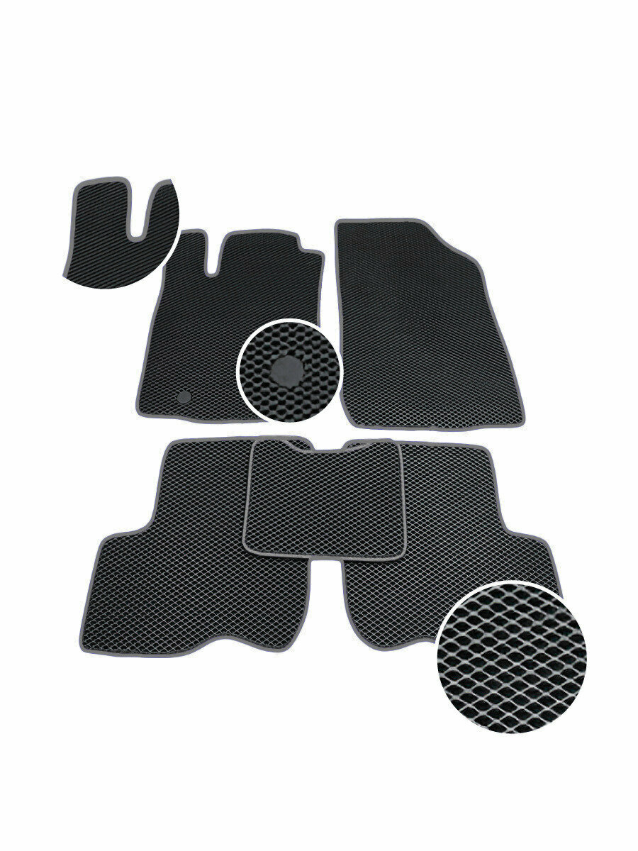 фото Автомобильные Eva коврики CHERY TIGGO 8 2018-н.в / 8 PRO 2021-н.в / 5 мест(темно-серый цвет)